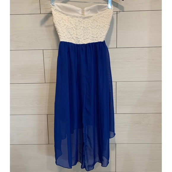 High Low Strapless Dress - Picture 2 of 3